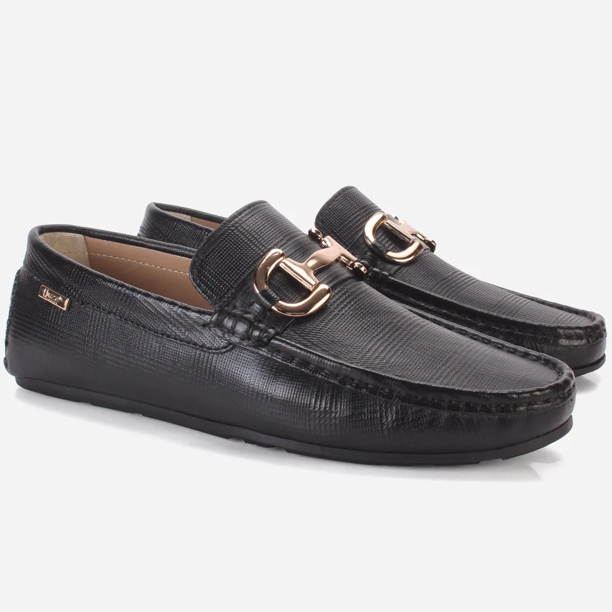 Men's "VERIX" Leather Buckled Moccasins Shoes