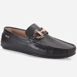 Men's "VERIX" Leather Buckled Moccasins Shoes