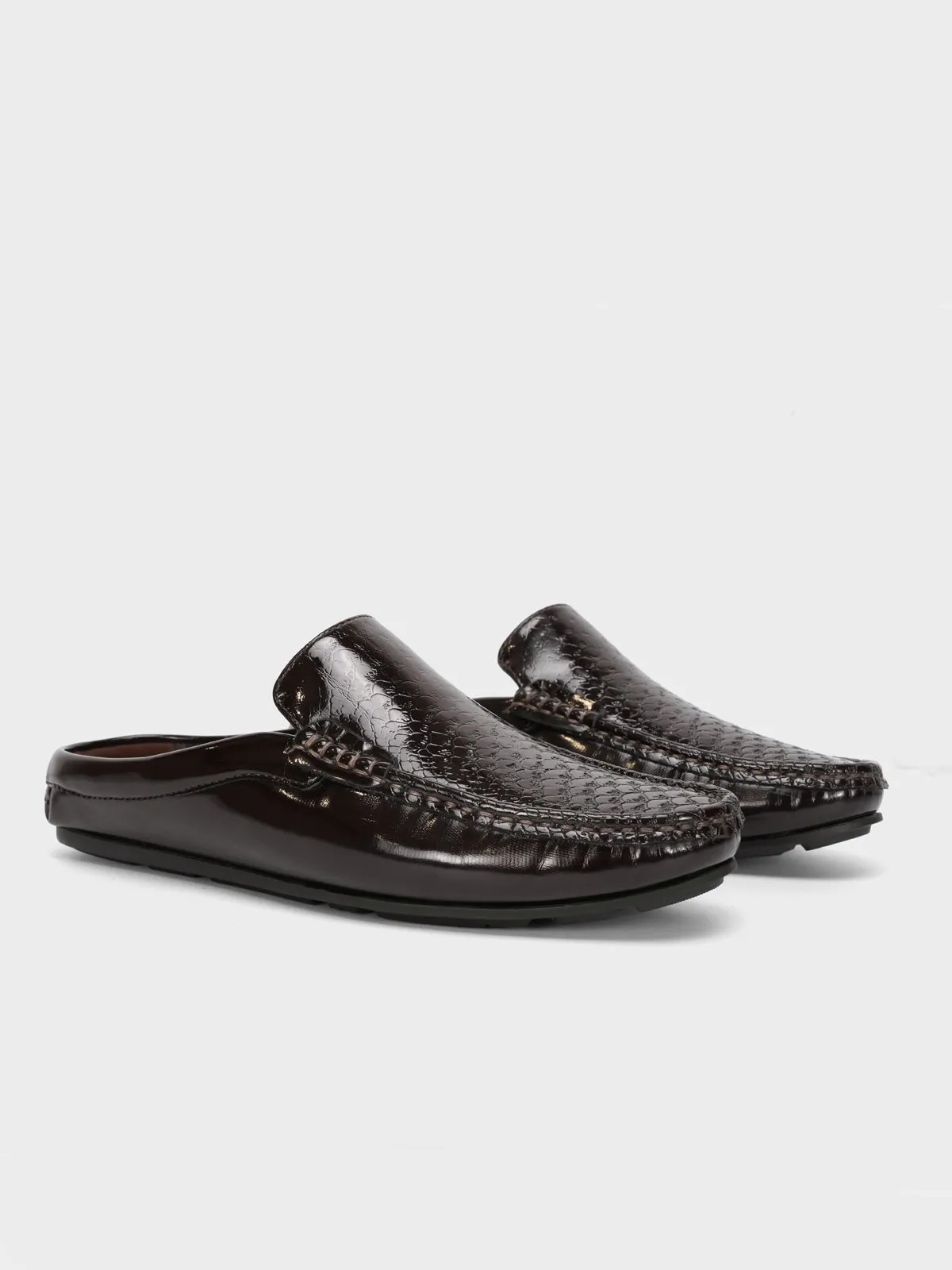 Men's "VIRDOX" Leather Rounded Toe Slip On Shoes