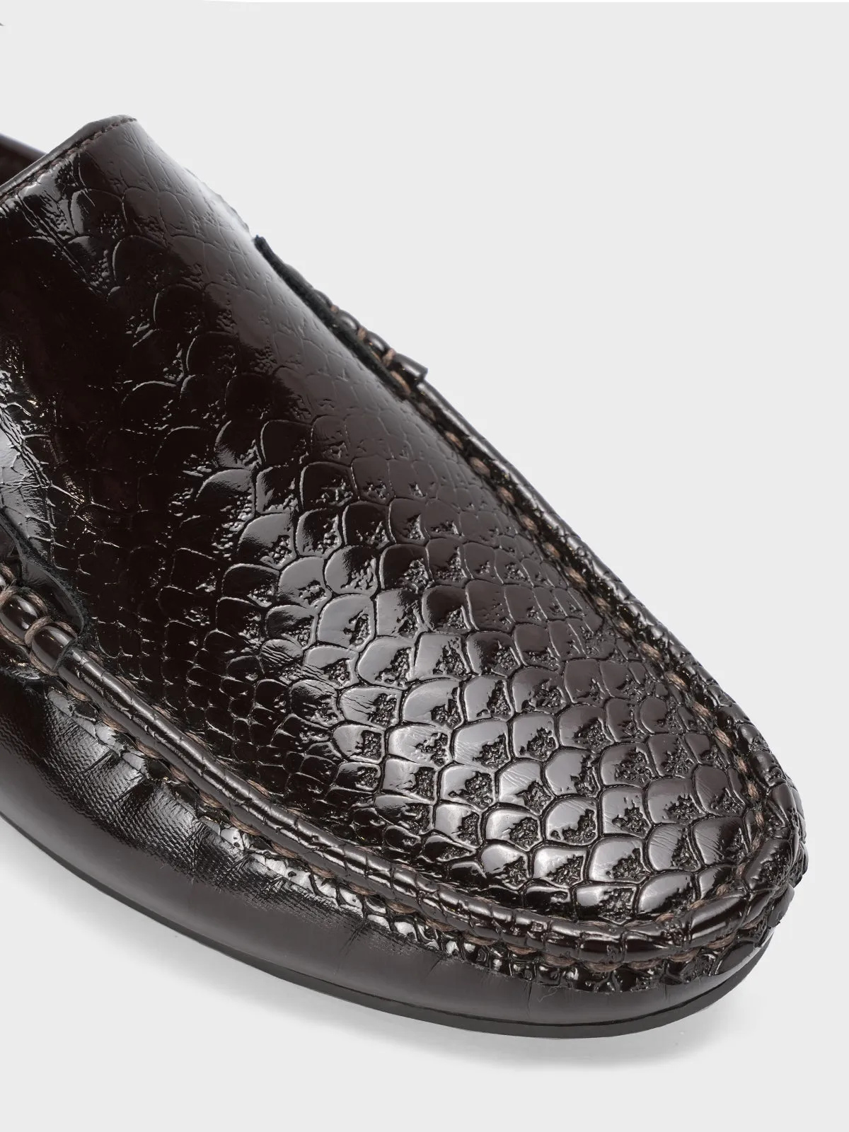Men's "VIRDOX" Leather Rounded Toe Slip On Shoes