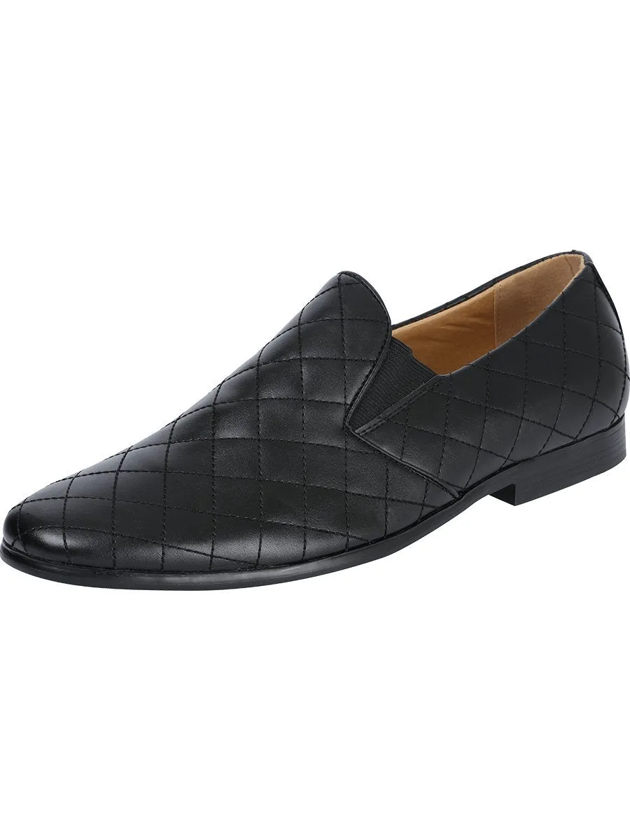 Men's Shoes PU Synthetic Casual Moccasins 'El General' Black Color 41275
