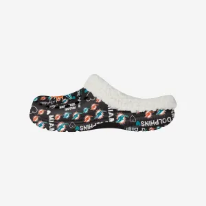 Miami Dolphins Womens Sherpa Lined Logo Love Clog