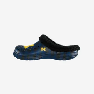 Michigan Wolverines Sherpa Lined Buffalo Check Clog