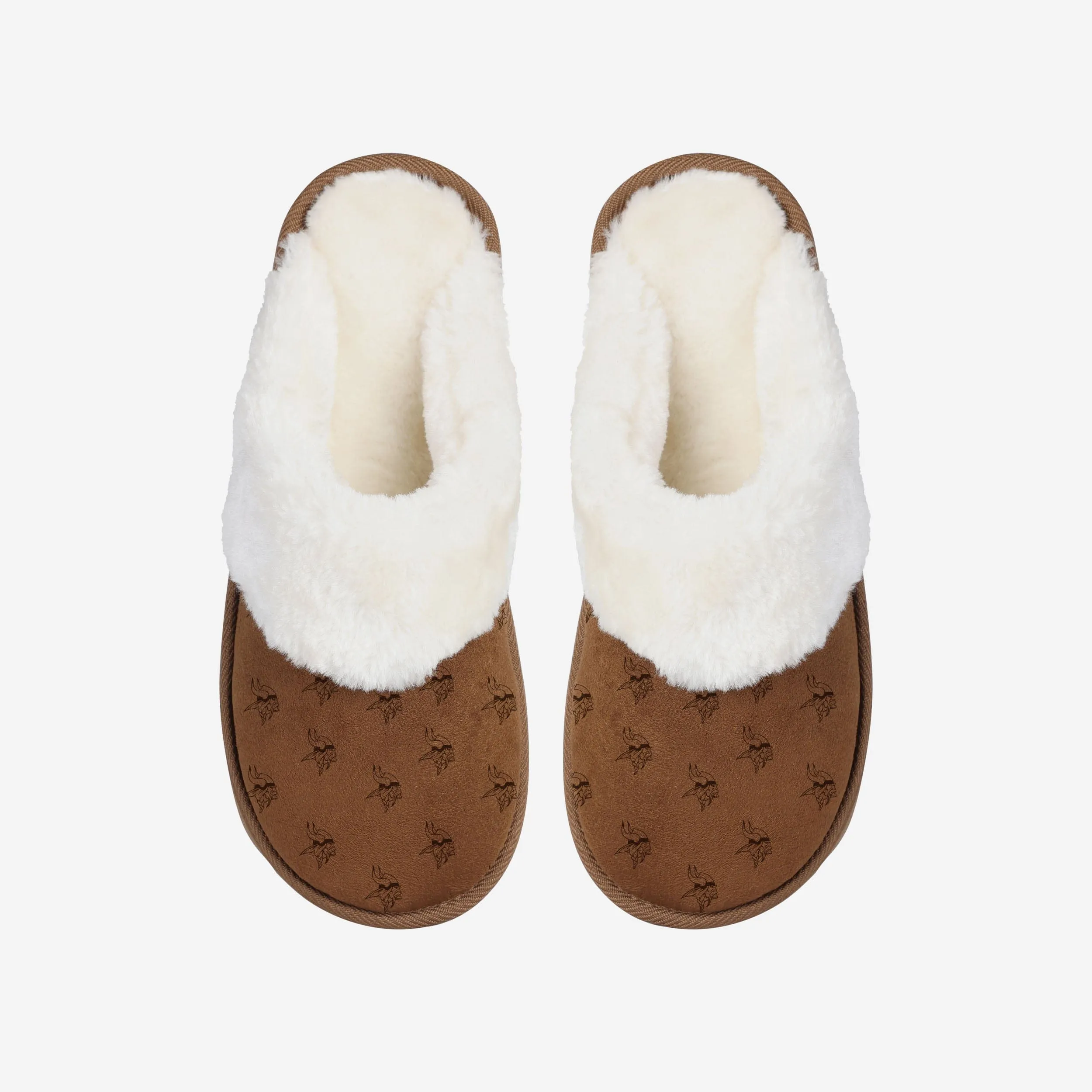 Minnesota Vikings Womens Repeat Logo Moccasin Slipper