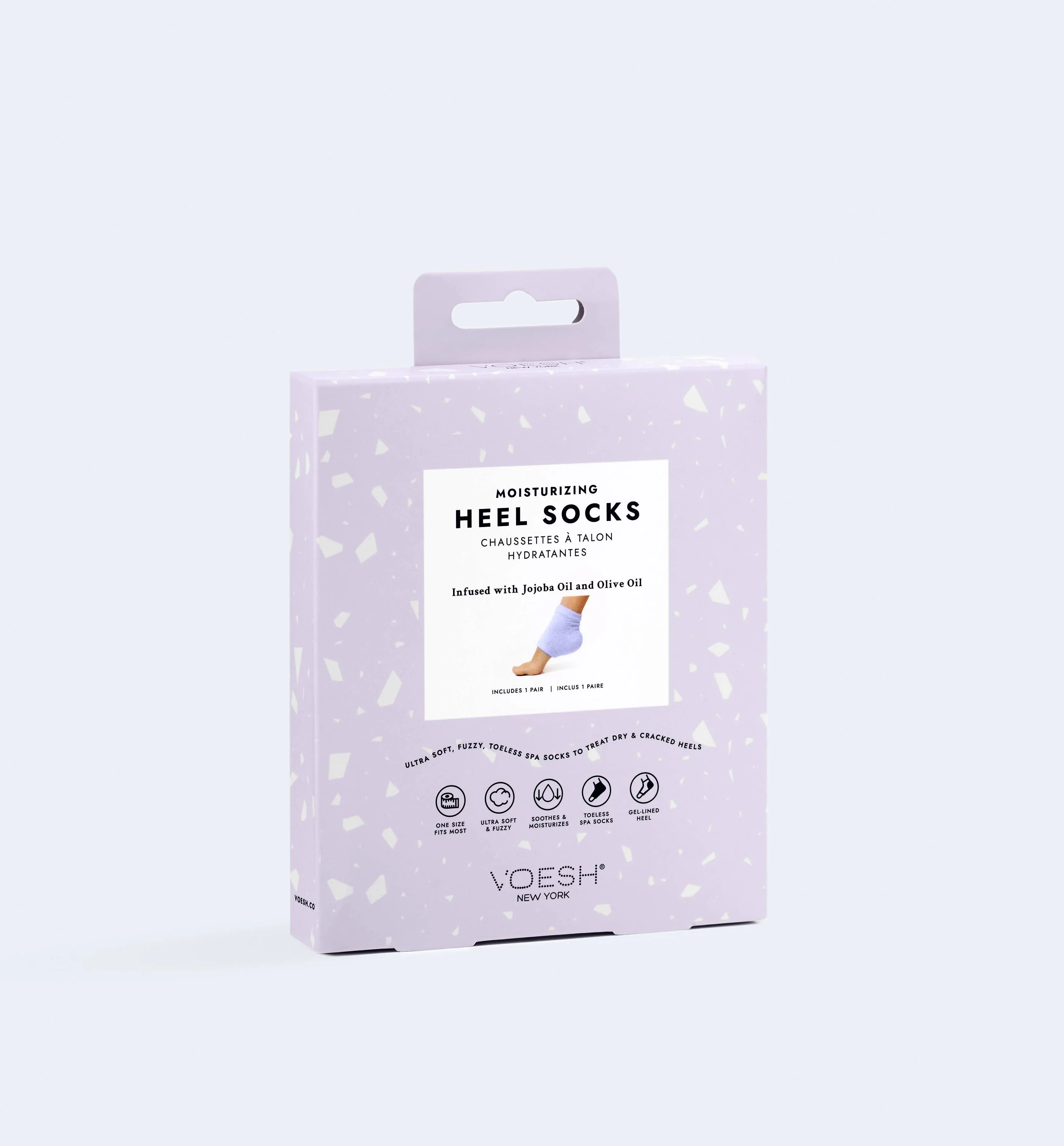 Moisturizing Heel Socks-Purple