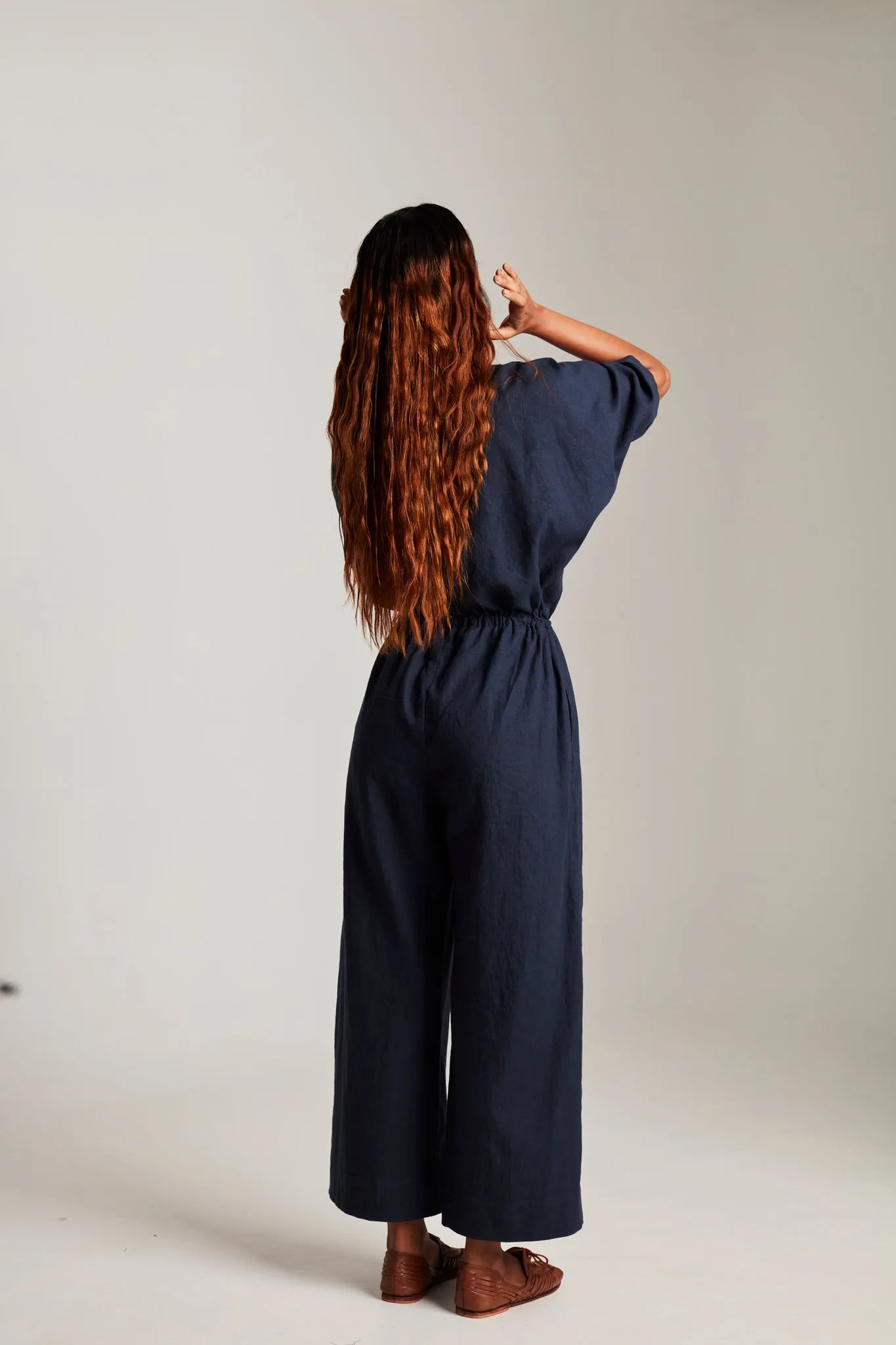 Navy Co-Linen Boilersuit