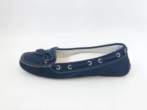 NEW Fratelli Rossetti One Blue Suede Driving Moccasin Size 39.5 It (9.5 Us)
