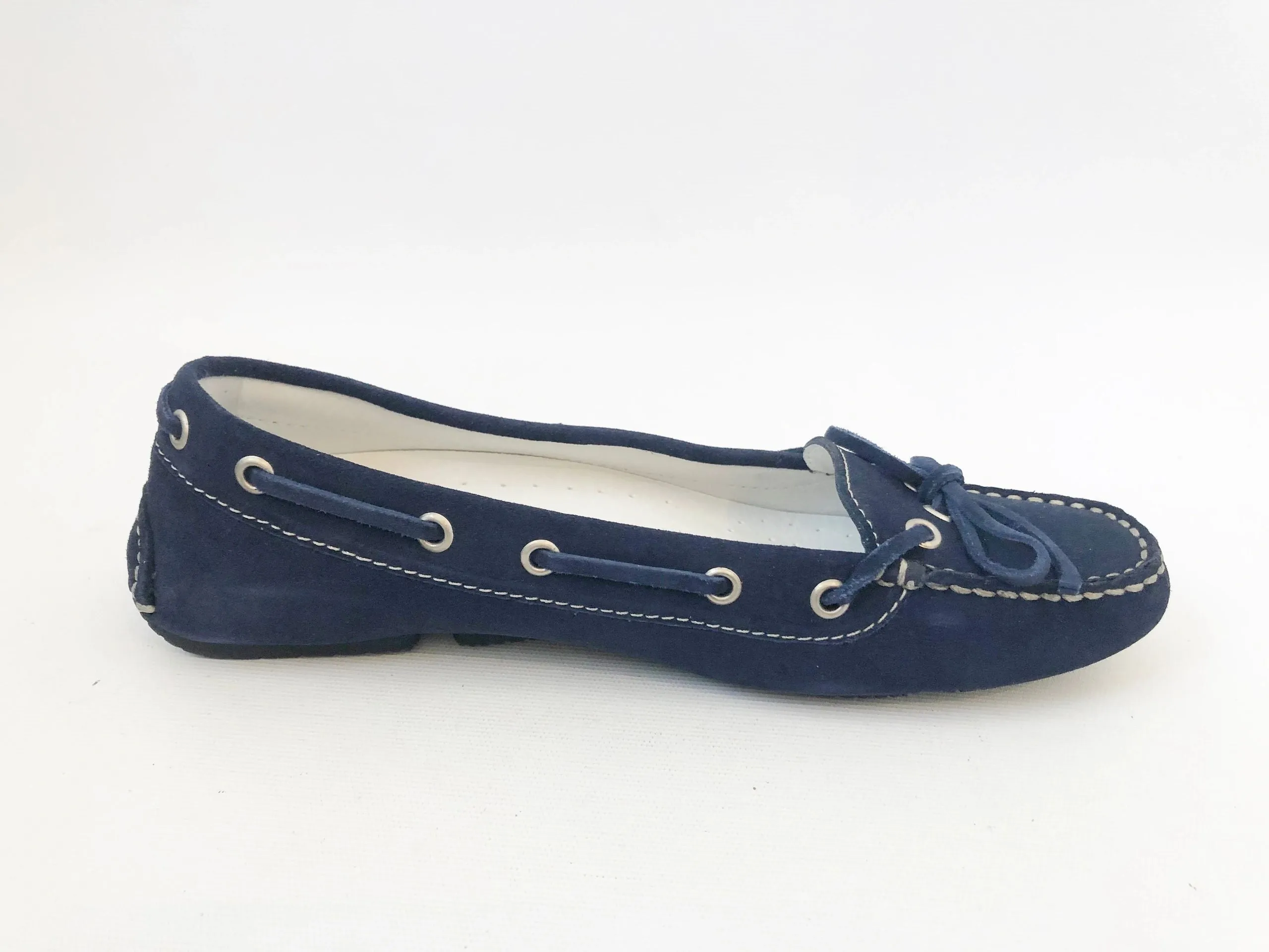 NEW Fratelli Rossetti One Blue Suede Driving Moccasin Size 39.5 It (9.5 Us)