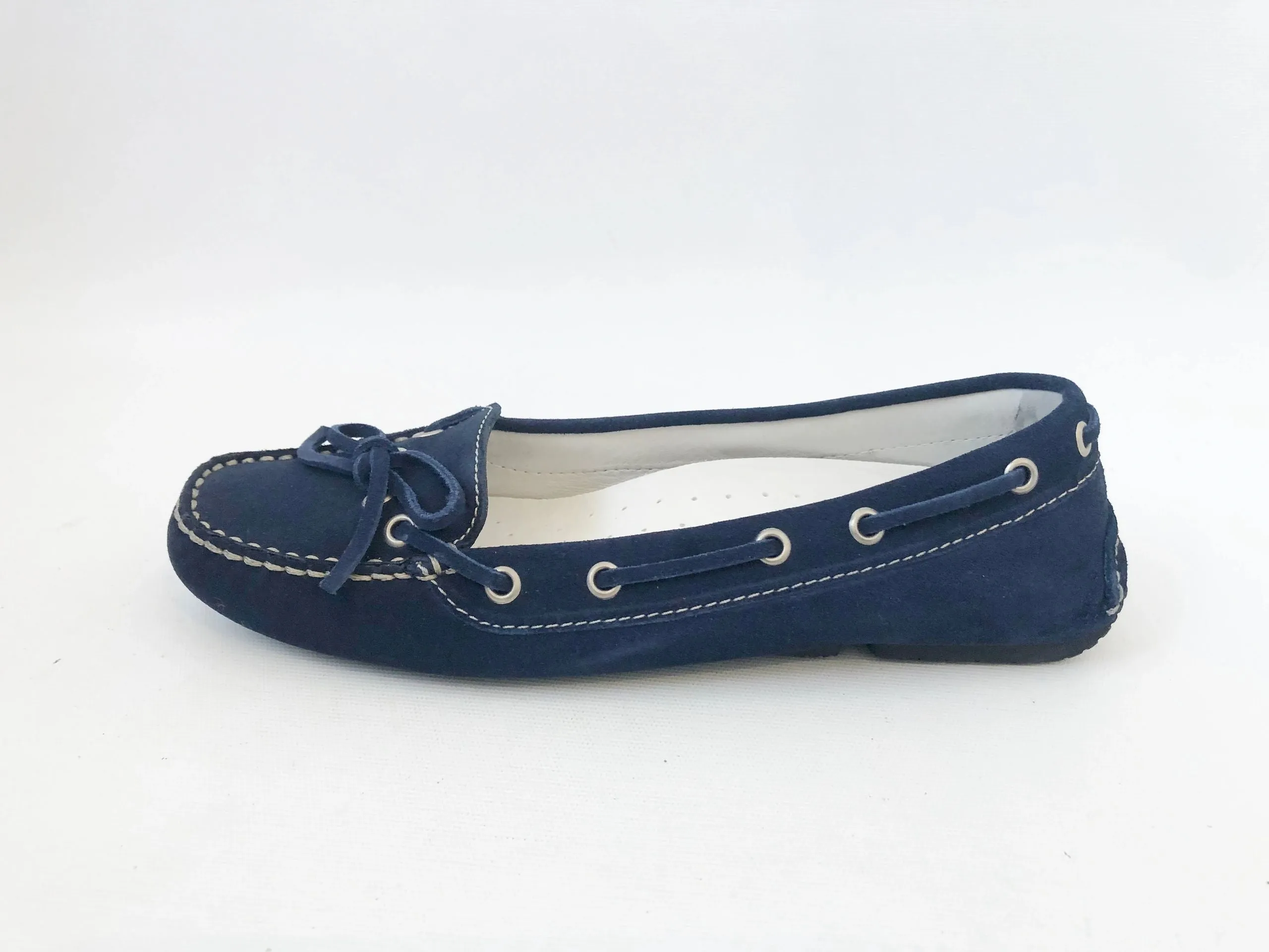 NEW Fratelli Rossetti One Blue Suede Driving Moccasin Size 39.5 It (9.5 Us)