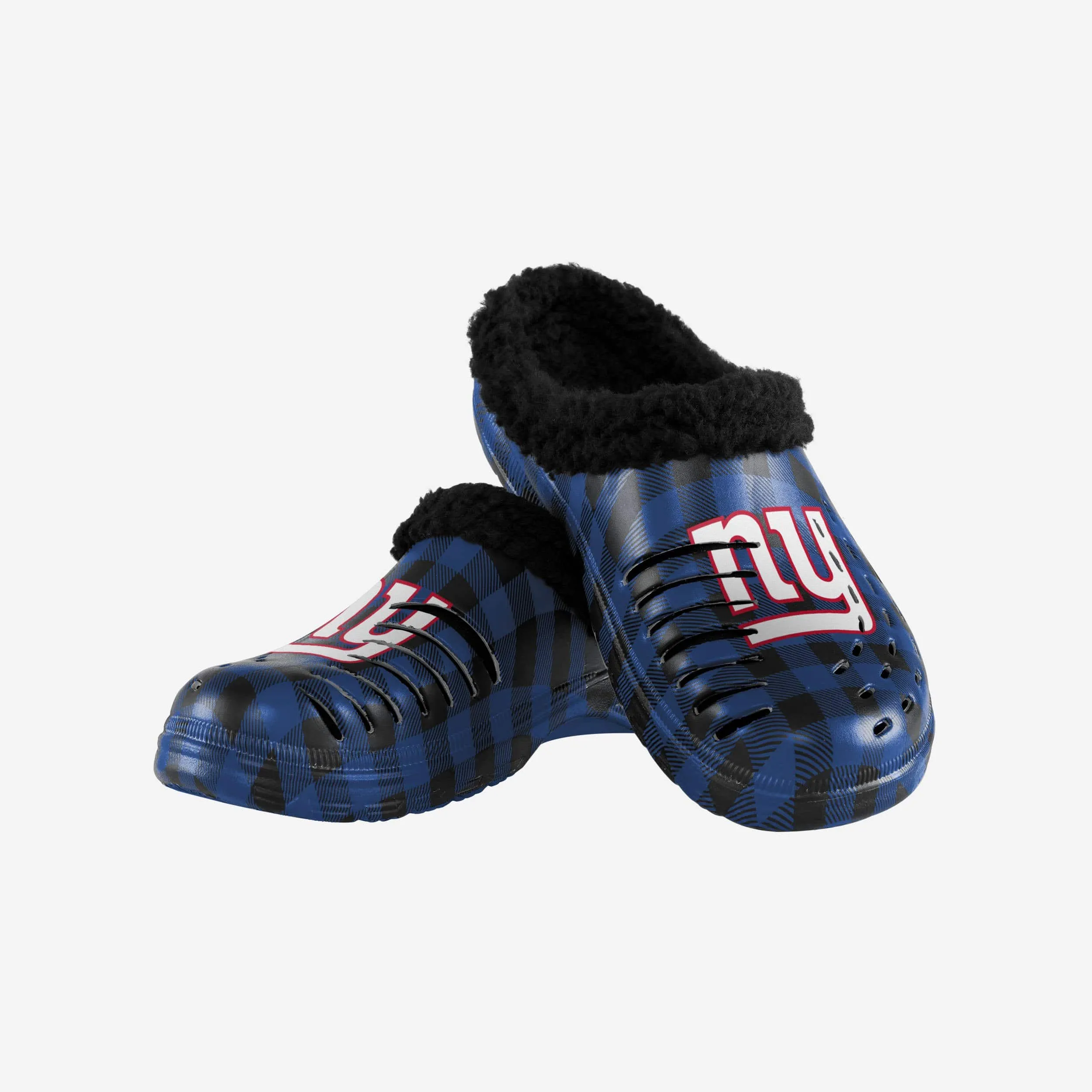 New York Giants Sherpa Lined Buffalo Check Clog