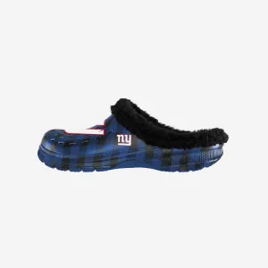 New York Giants Sherpa Lined Buffalo Check Clog