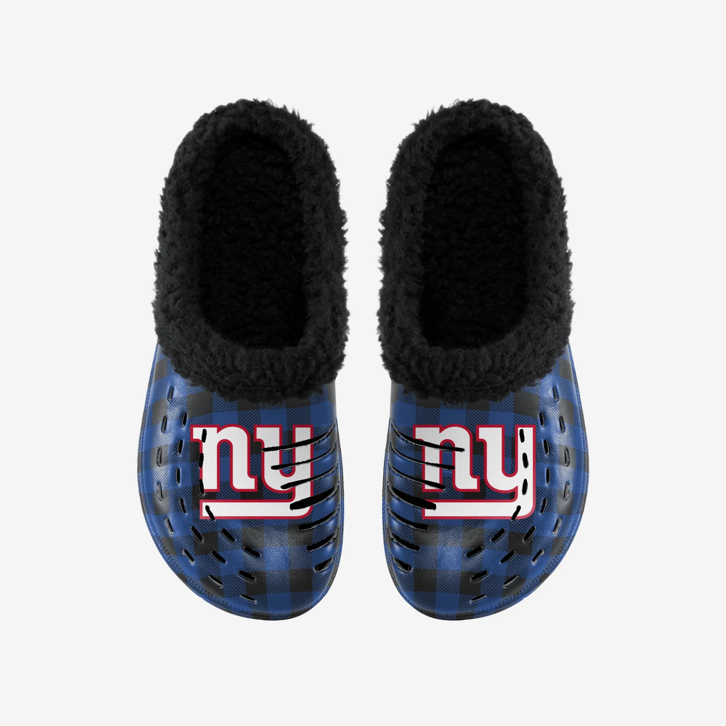 New York Giants Sherpa Lined Buffalo Check Clog