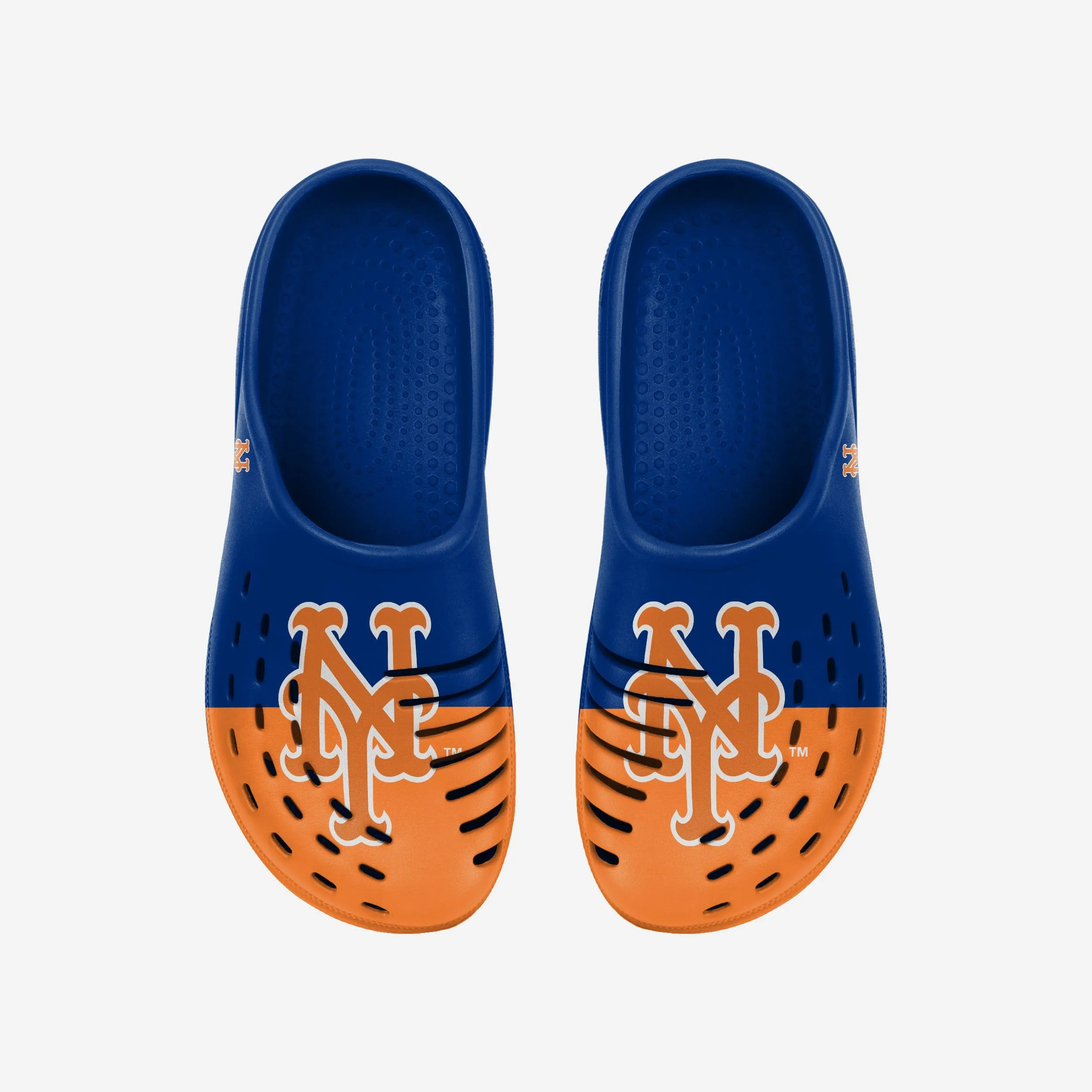 New York Mets Mens Colorblock Big Logo Clog