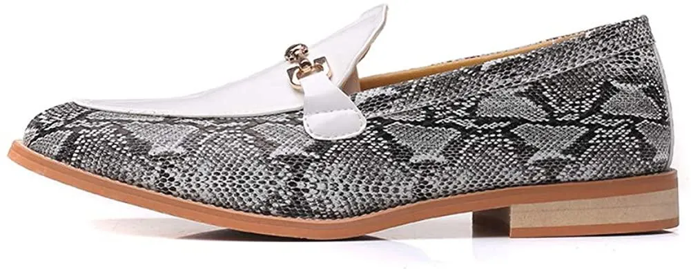 NXY Men's Penny SLI-On Leather Loafer Luxury Metallic White Wedding Dress Shoes Moccasins Slippers