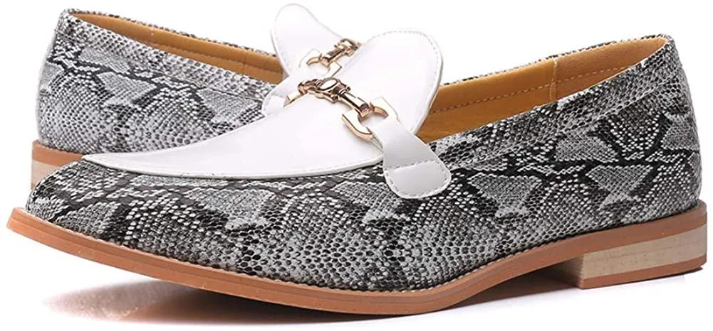 NXY Men's Penny SLI-On Leather Loafer Luxury Metallic White Wedding Dress Shoes Moccasins Slippers