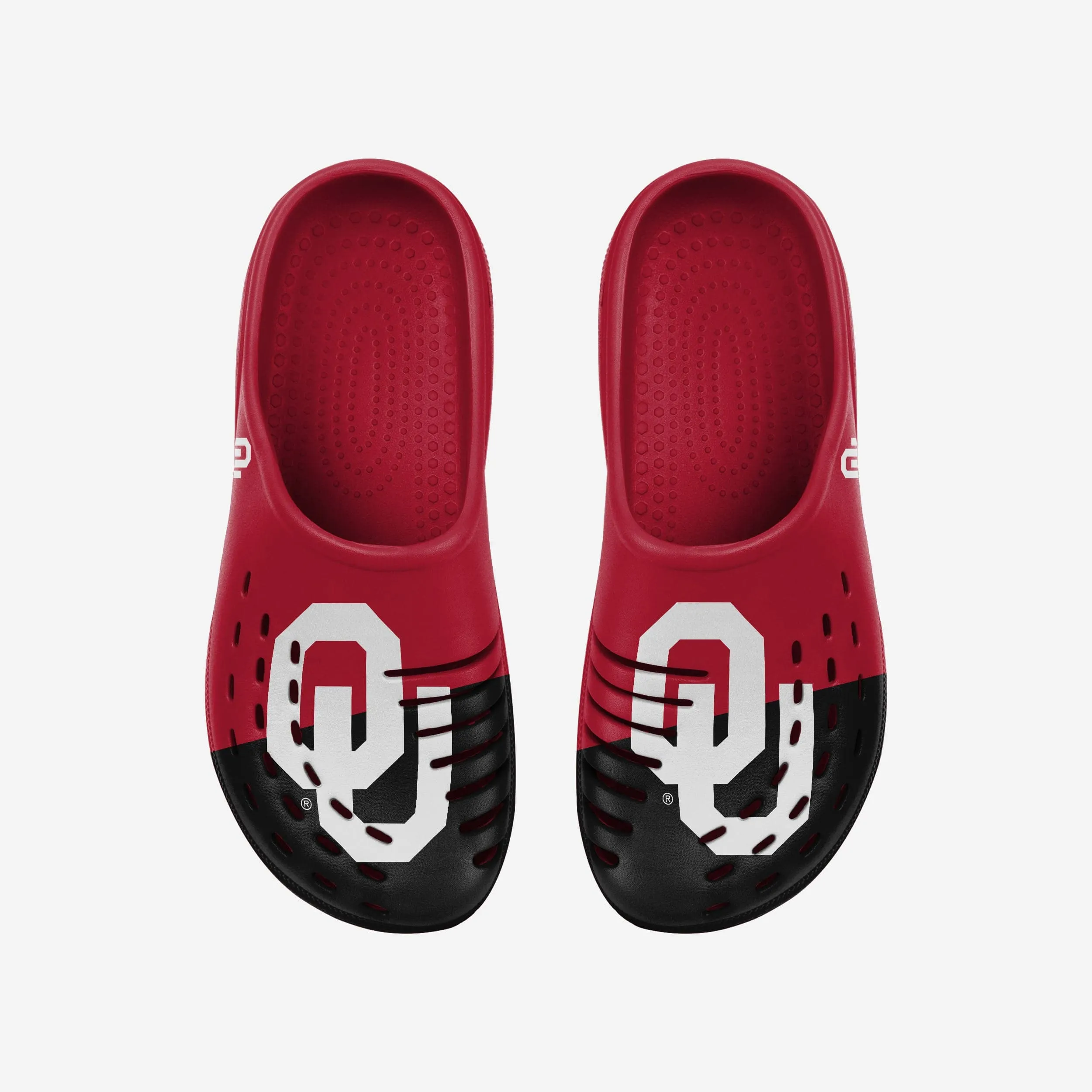 Oklahoma Sooners Colorblock Big Logo Clog