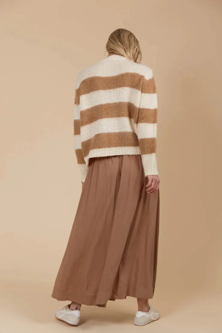 Pallas Stripe Jumper - Toffee