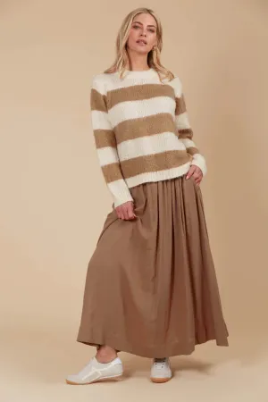 Pallas Stripe Jumper - Toffee
