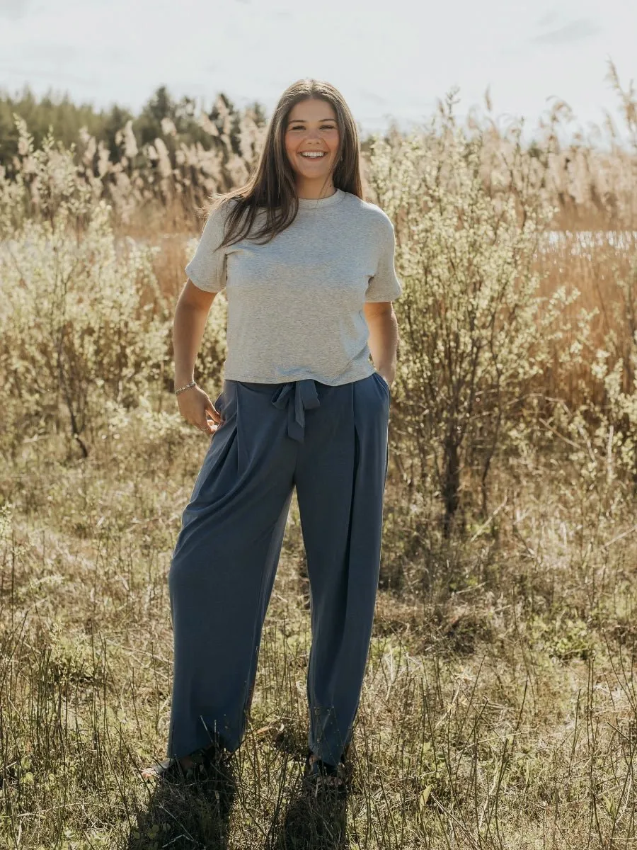 Pantalon Summer à Jambes Larges Naïa™ - Bleu Croisière
