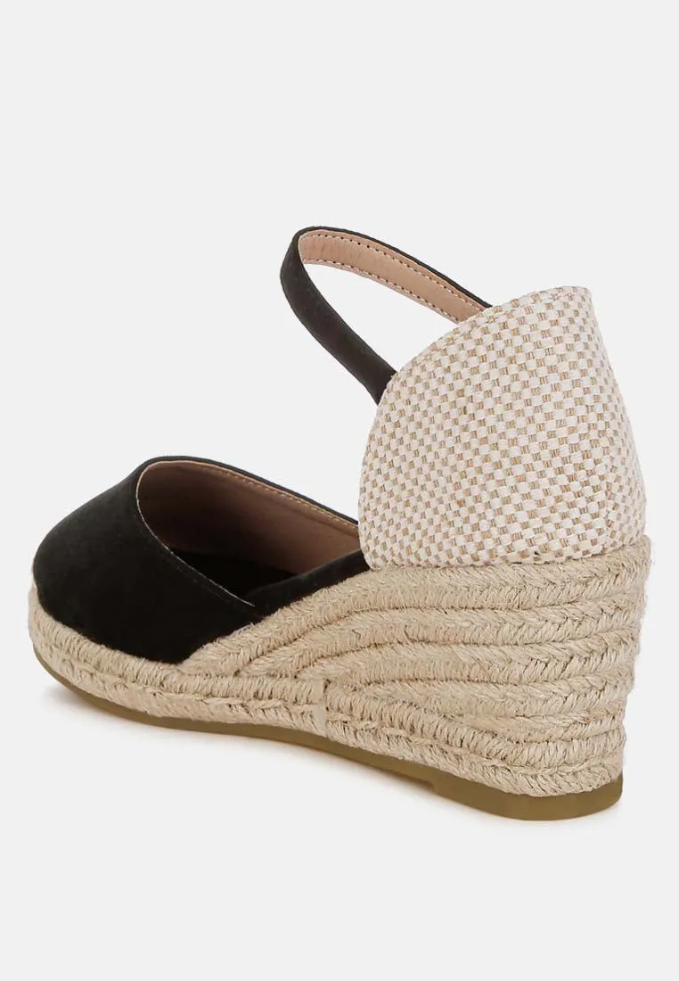 Paryor Microfiber Espadrilles Sandals