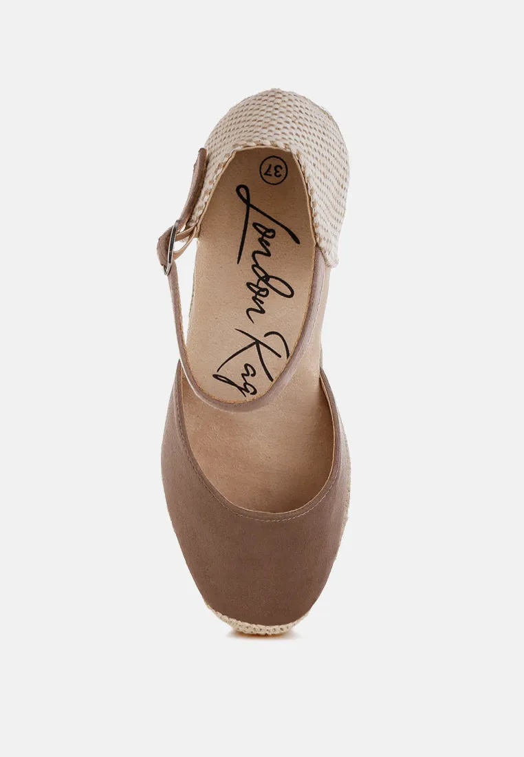 Paryor Microfiber Espadrilles Sandals