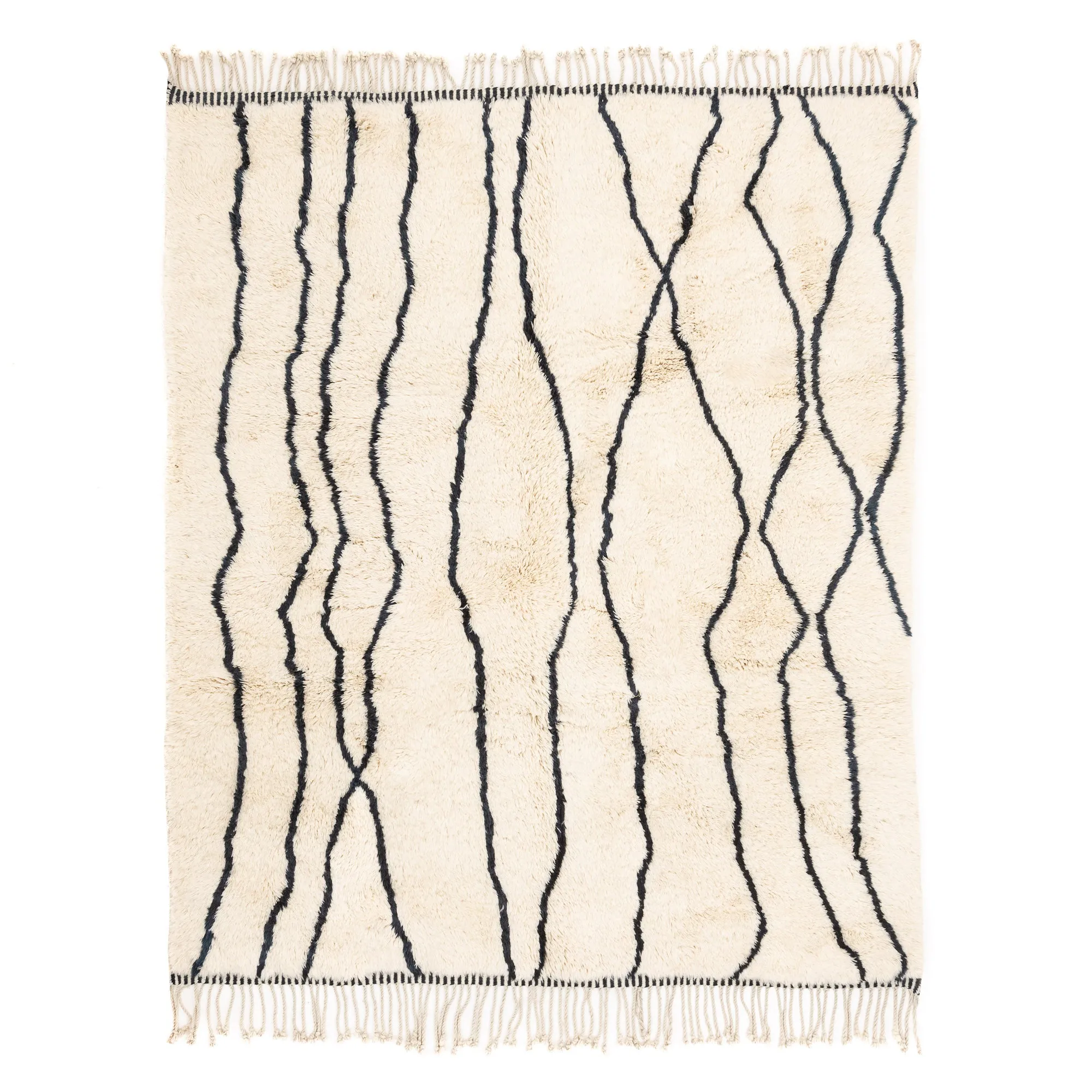 Paths - Luxury Shag Moroccan Rug