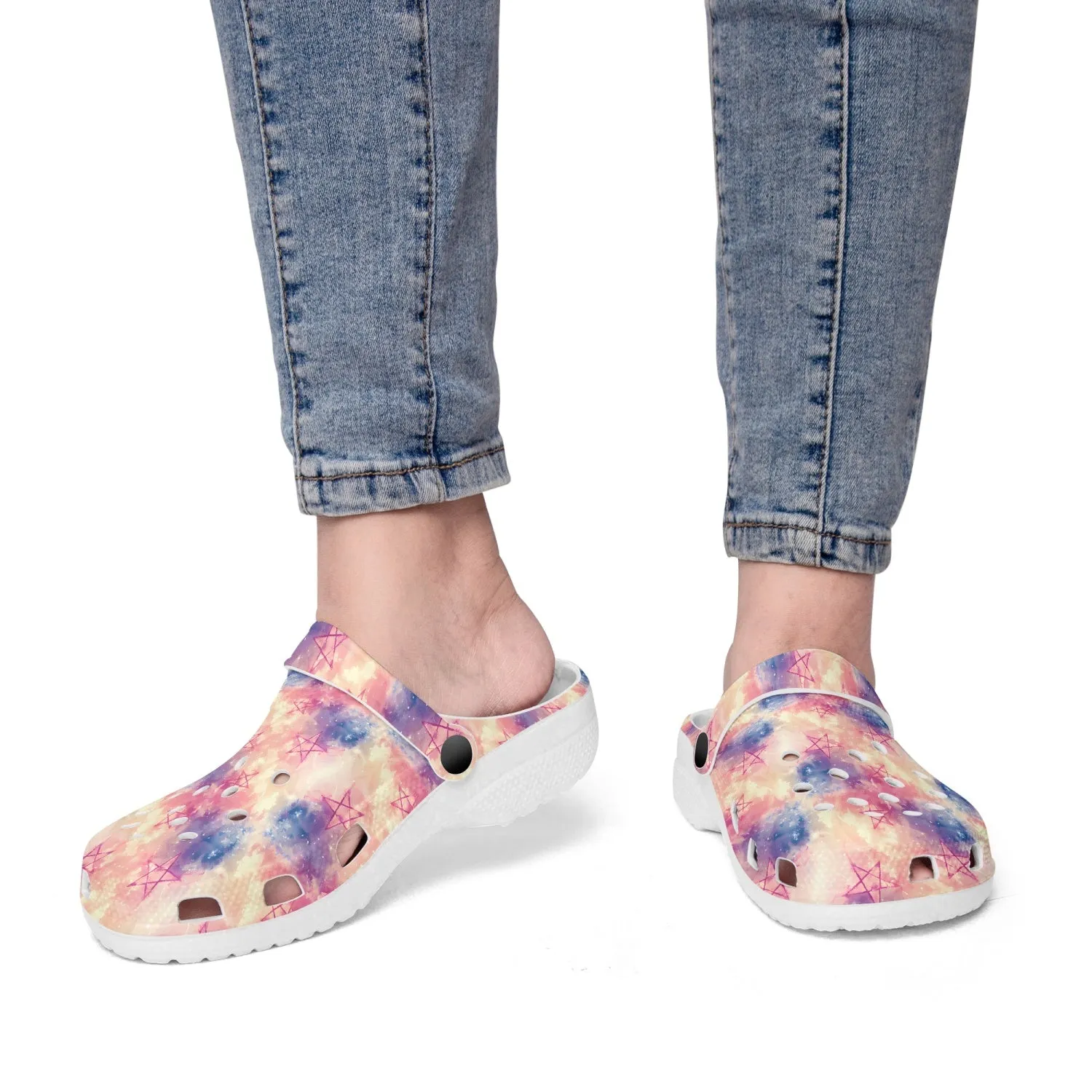 Pentagram Stars Rok-Clogs