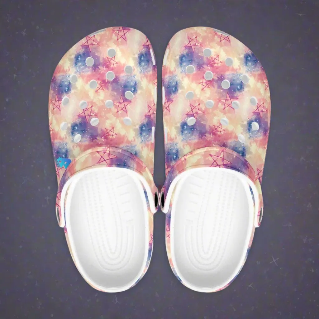 Pentagram Stars Rok-Clogs