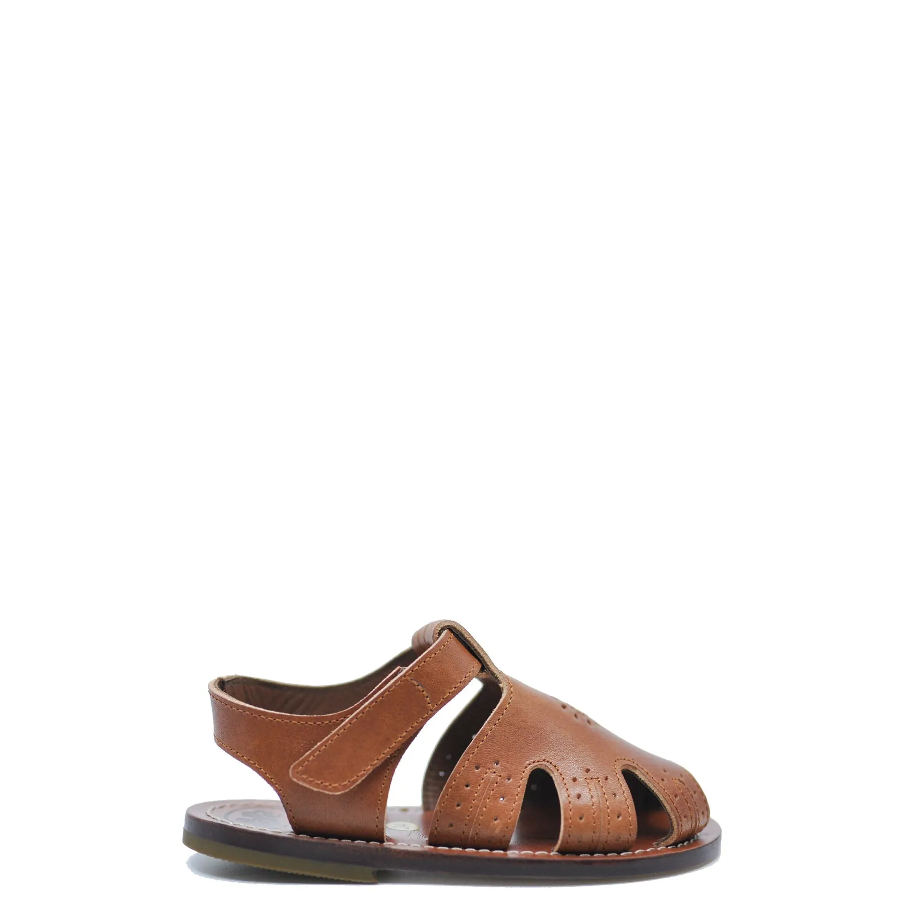 Pepe Vintage Brown Velcro Baby Sandal