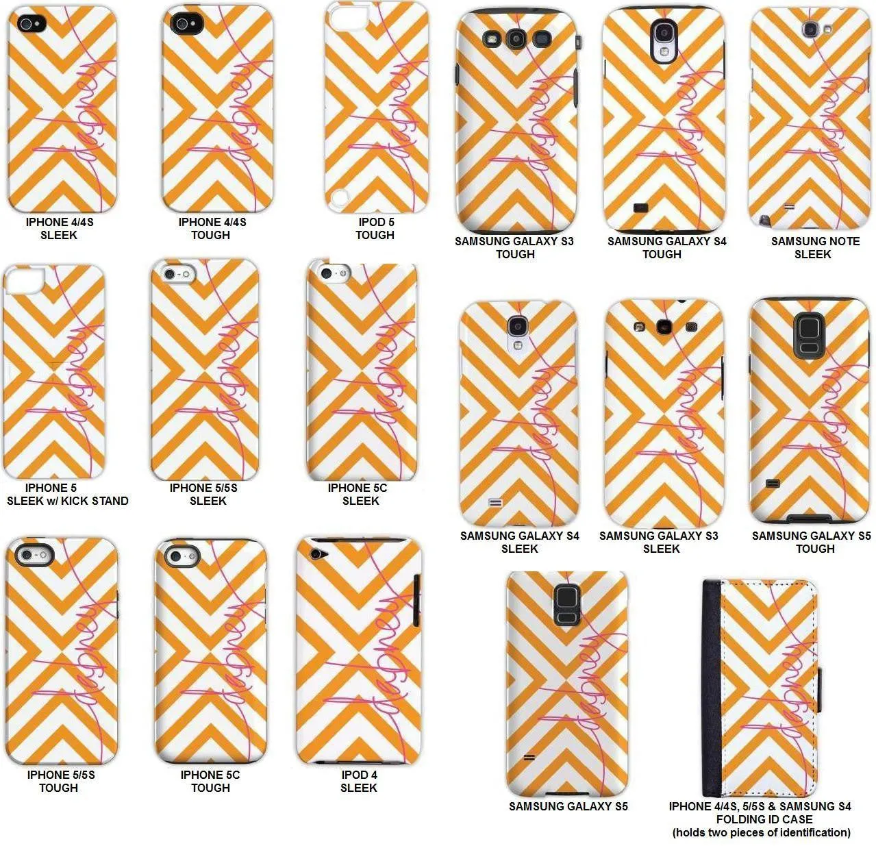 Personalized Cell Phone Case, Chloe Pattern