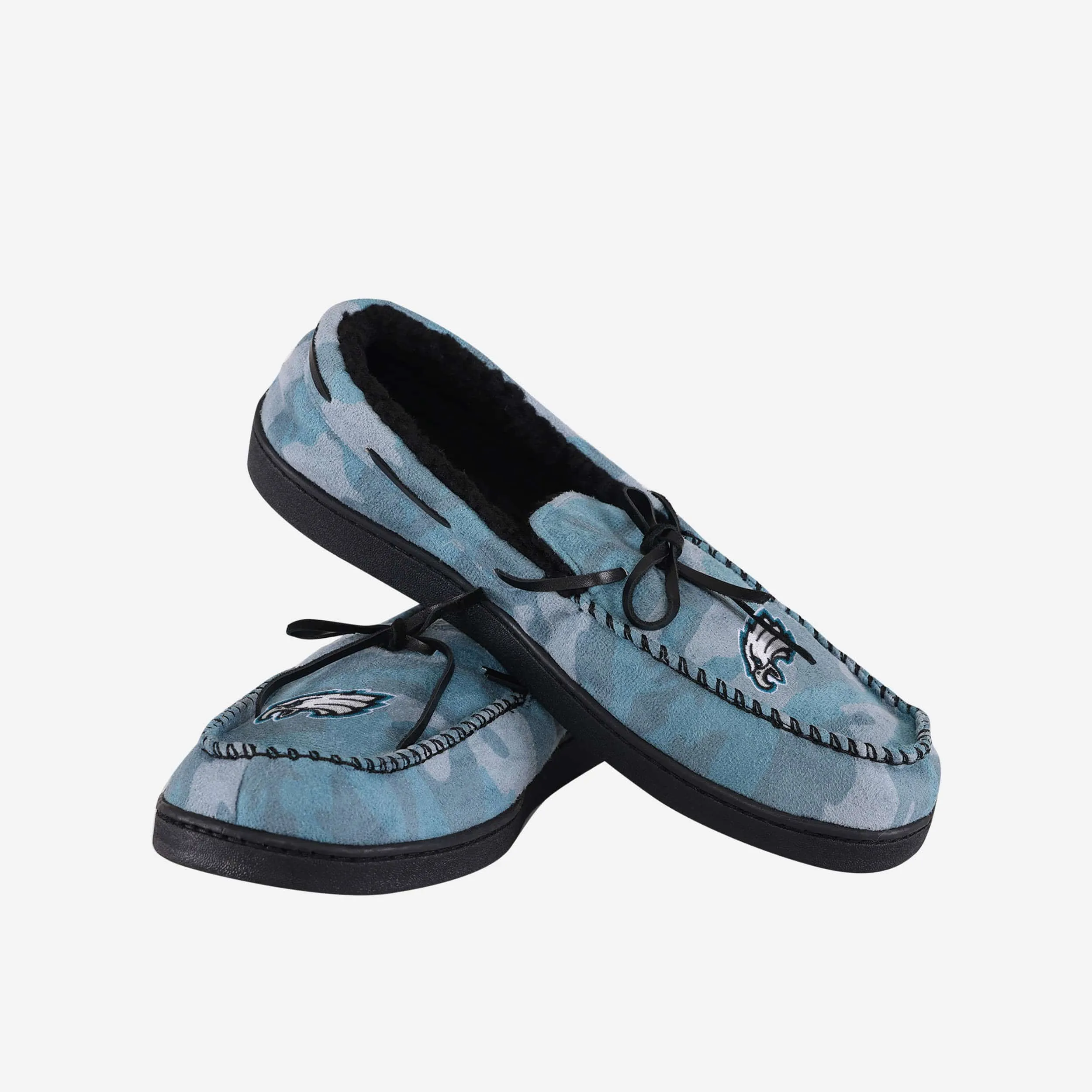 Philadelphia Eagles Printed Camo Moccasin Slipper