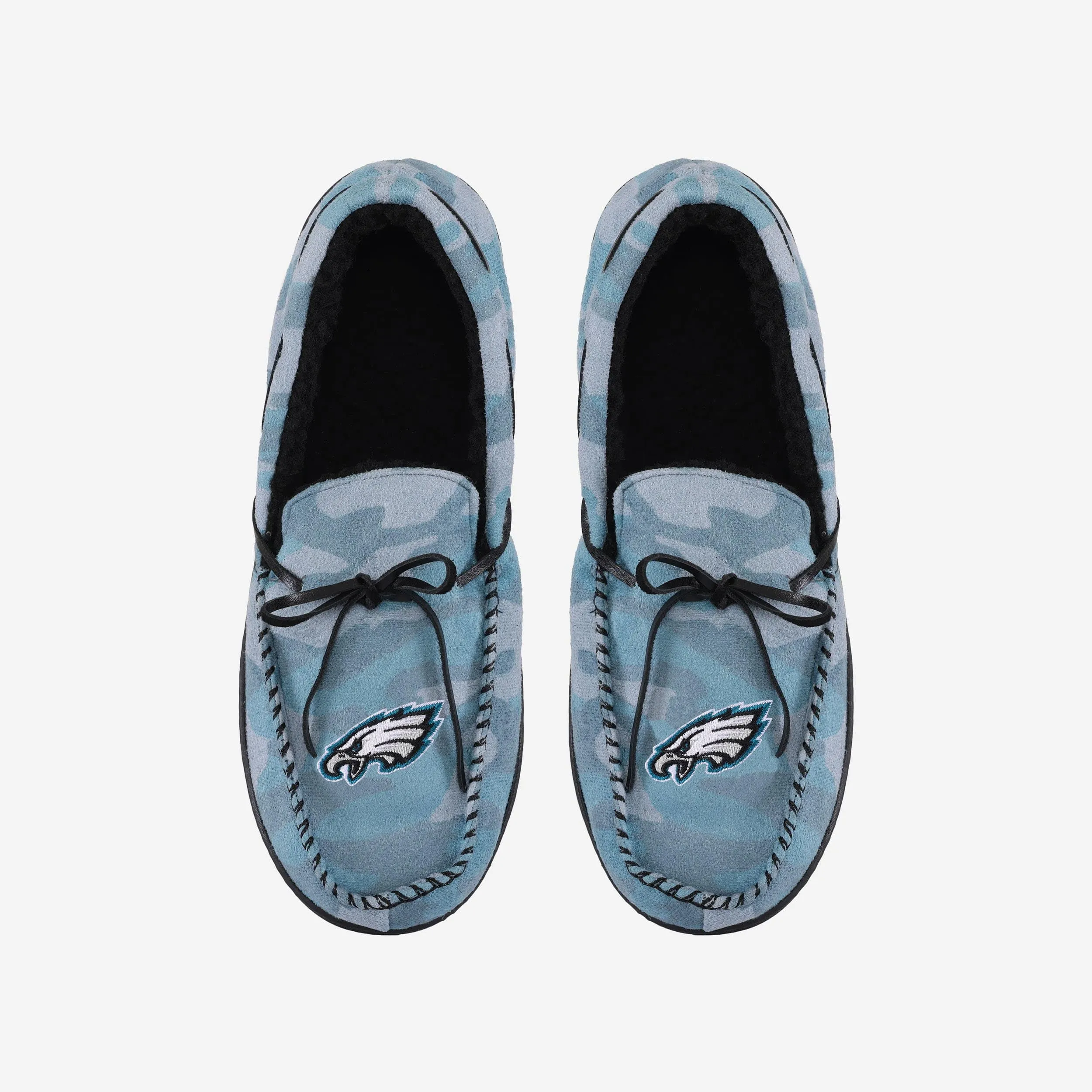 Philadelphia Eagles Printed Camo Moccasin Slipper