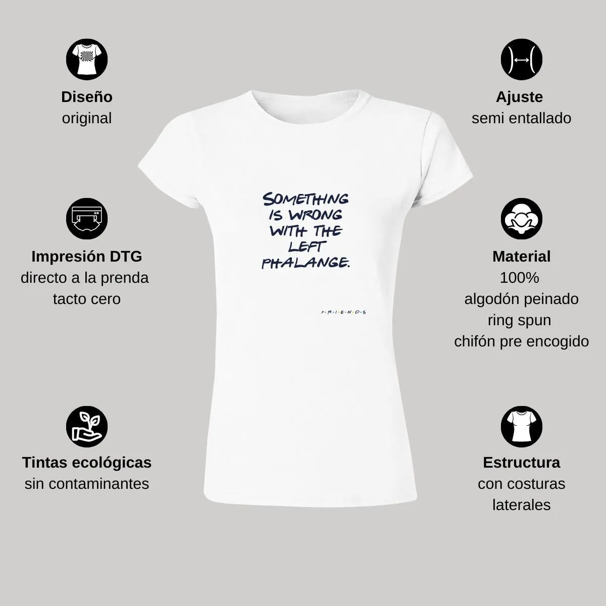 Playera Mujer Friends Frases Rachel 000237B