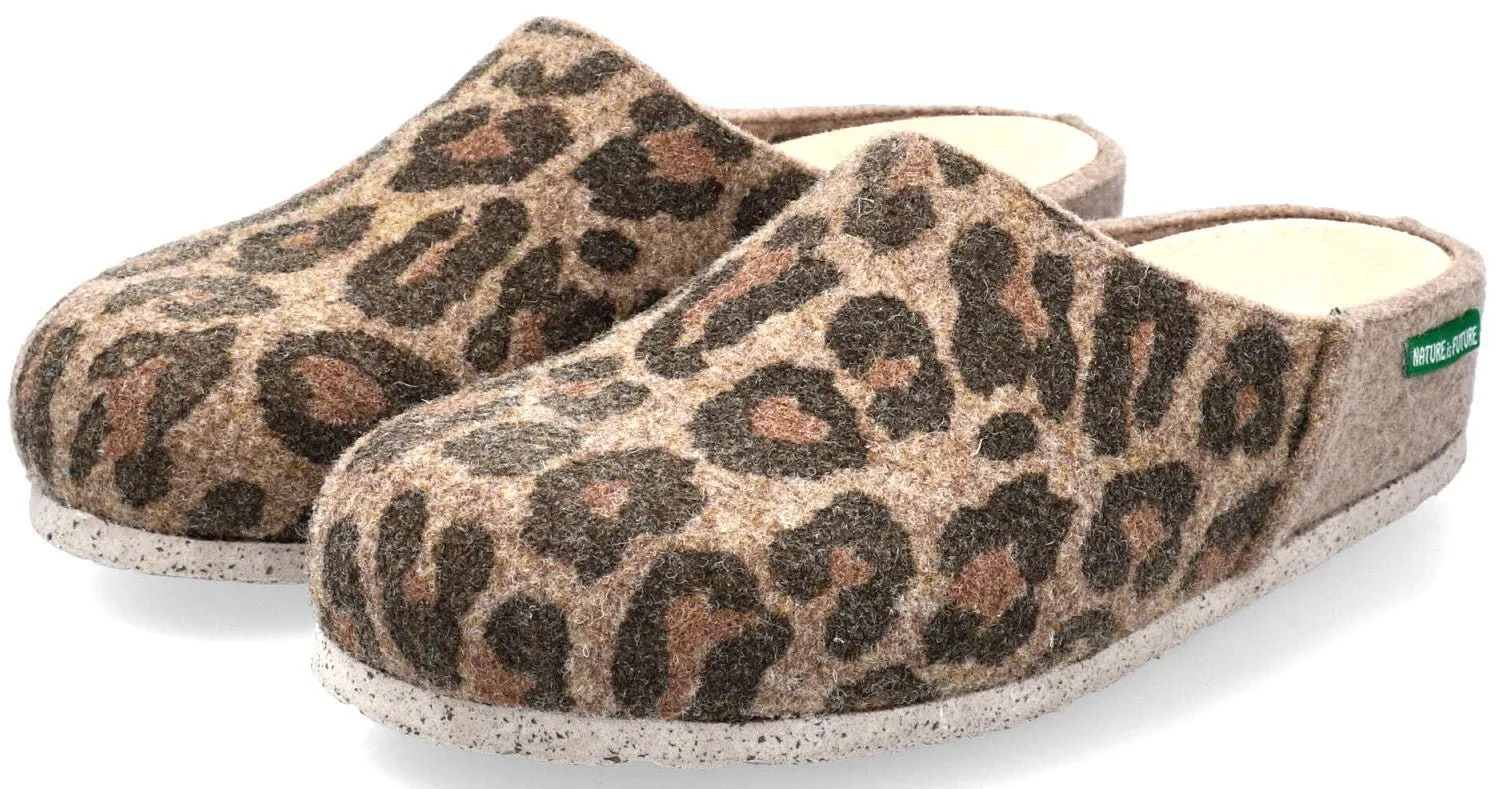 'POLLI' women's home slipper - Brown mix