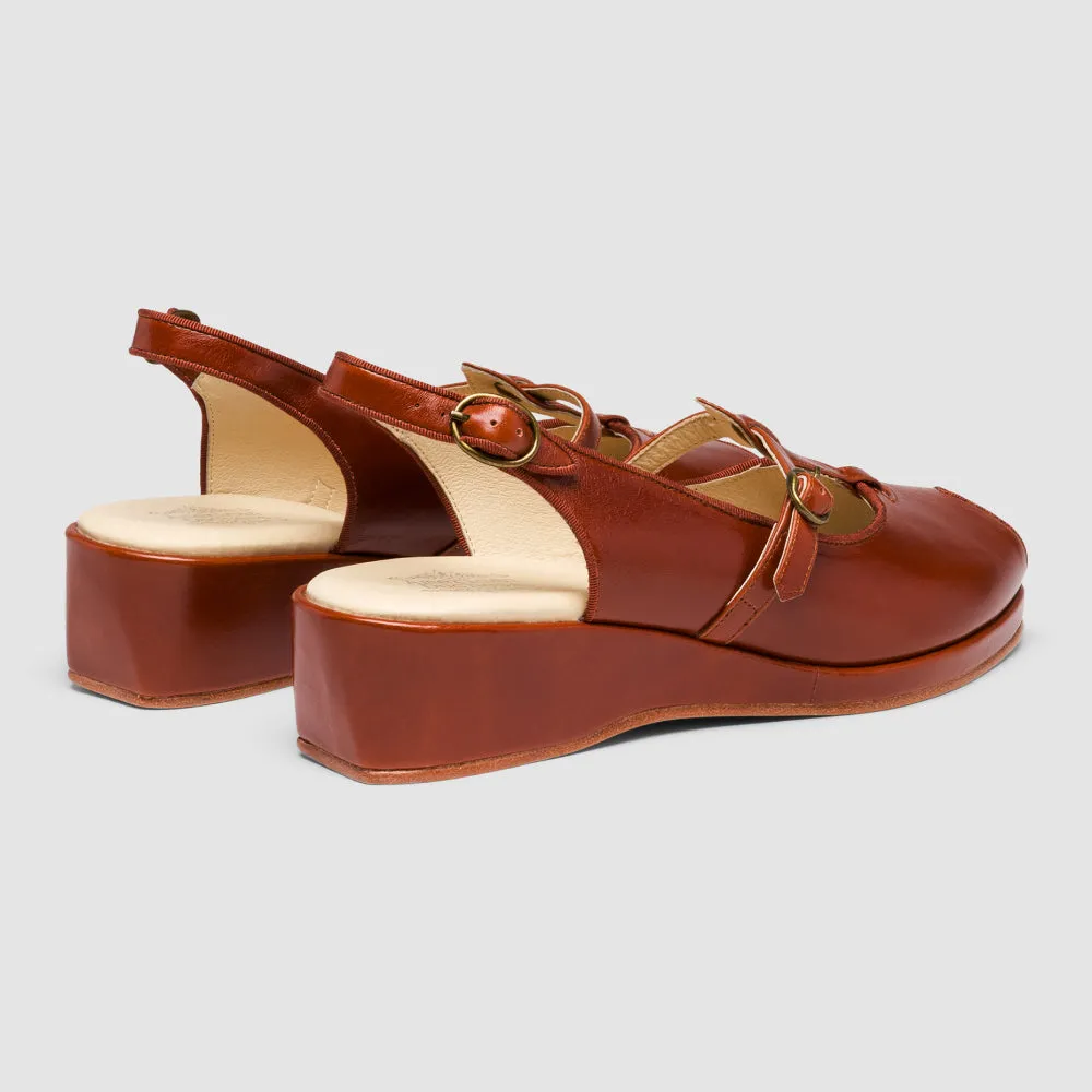 PRE-ORDER Betty Vintage Sandals (Walnut)