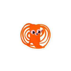 "Tangerine Butterfly" 3 inch Sticker