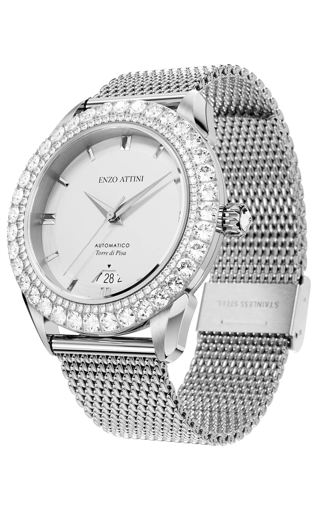"Torre di Pisa" Automatic - Mesh Strap / Swiss Movement.