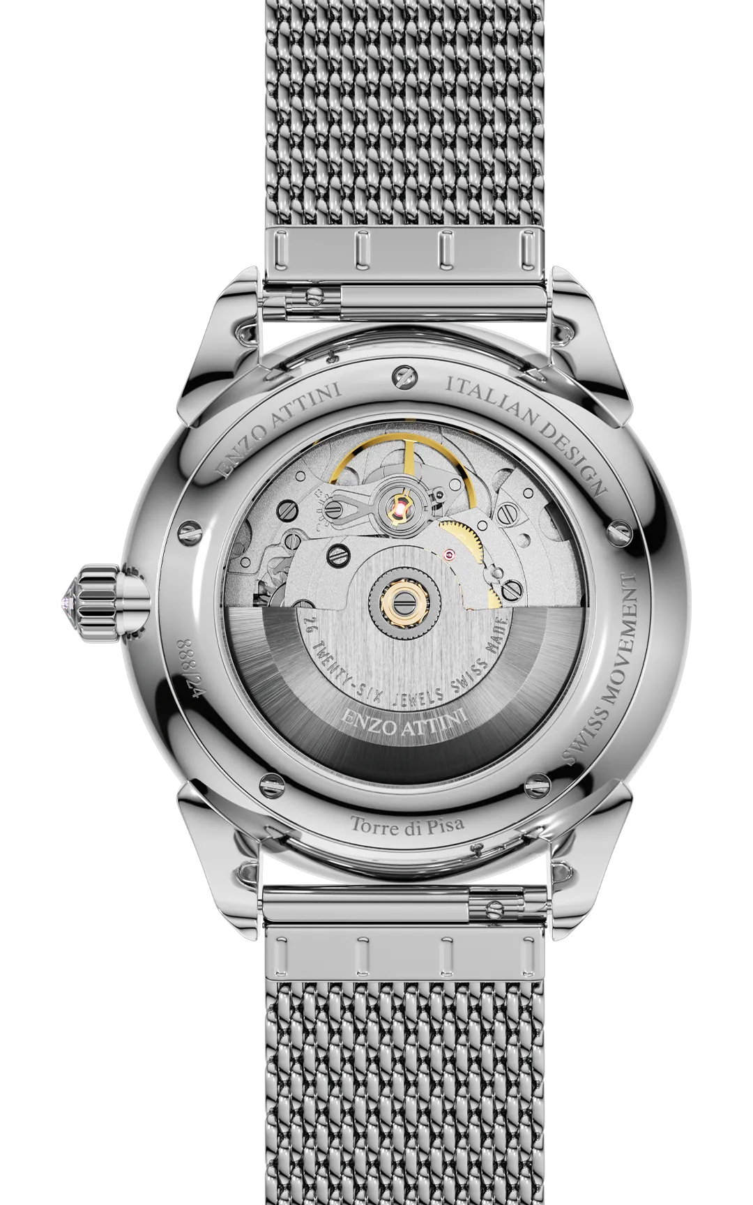 "Torre di Pisa" Automatic - Mesh Strap / Swiss Movement.