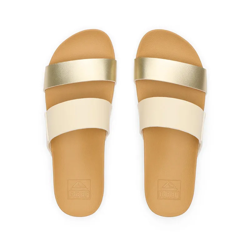 Reef Women's Cushion Vista Slide - Vintage/Gold