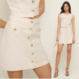 Reformation Kennedy Denim Mini skirt