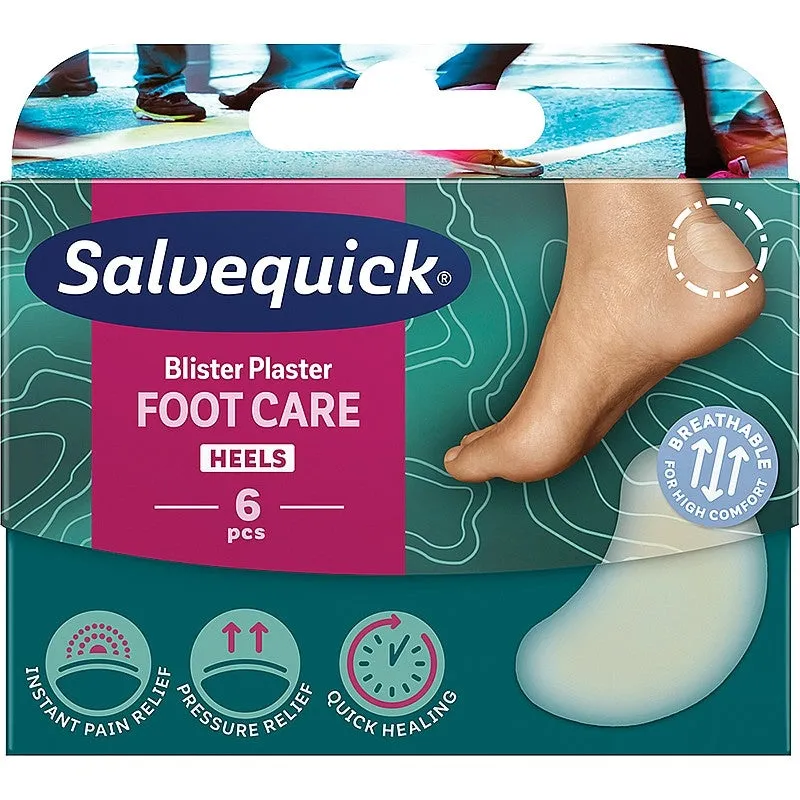 Salvequick Foot Care Blister Plasters, Heels