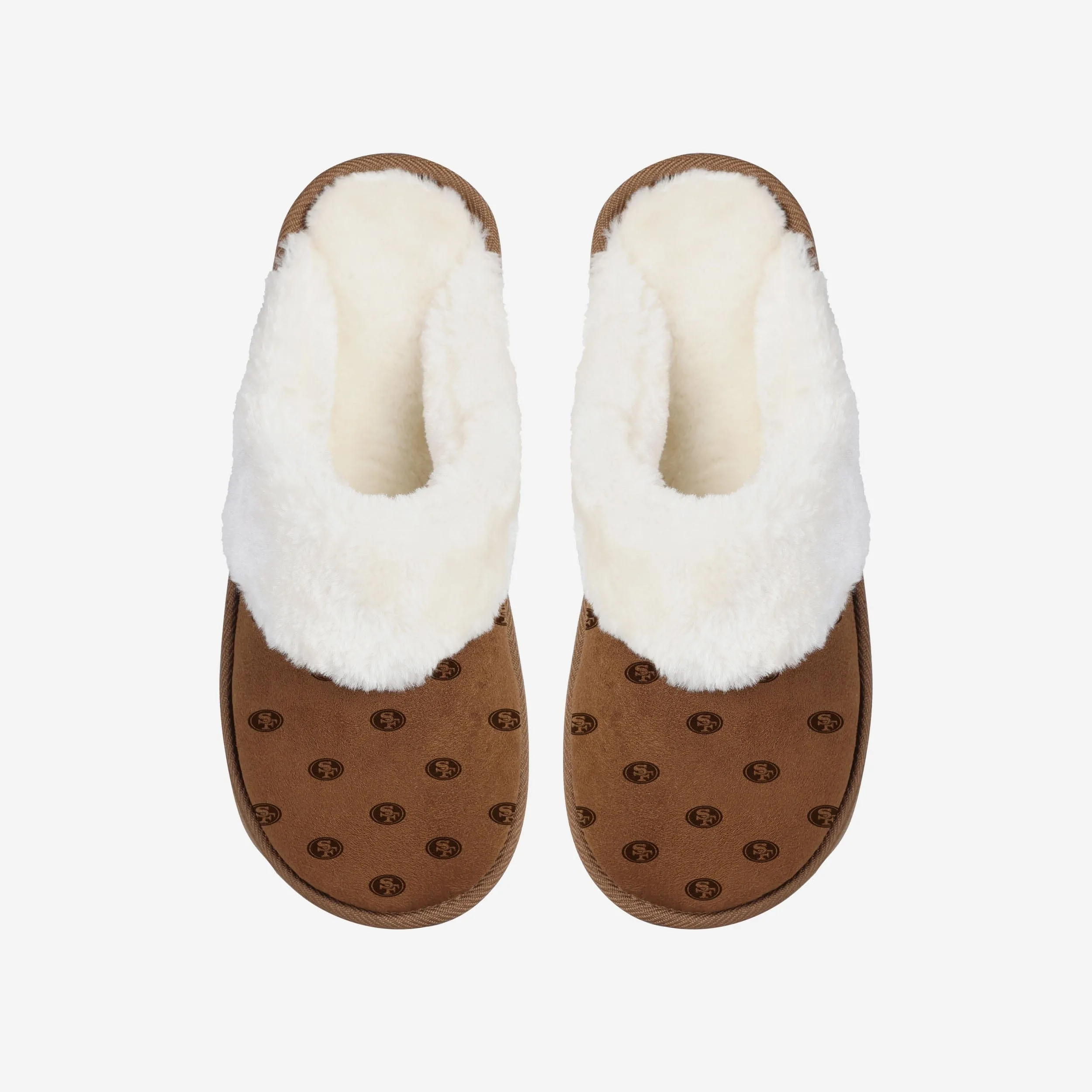 San Francisco 49ers Womens Repeat Logo Moccasin Slipper