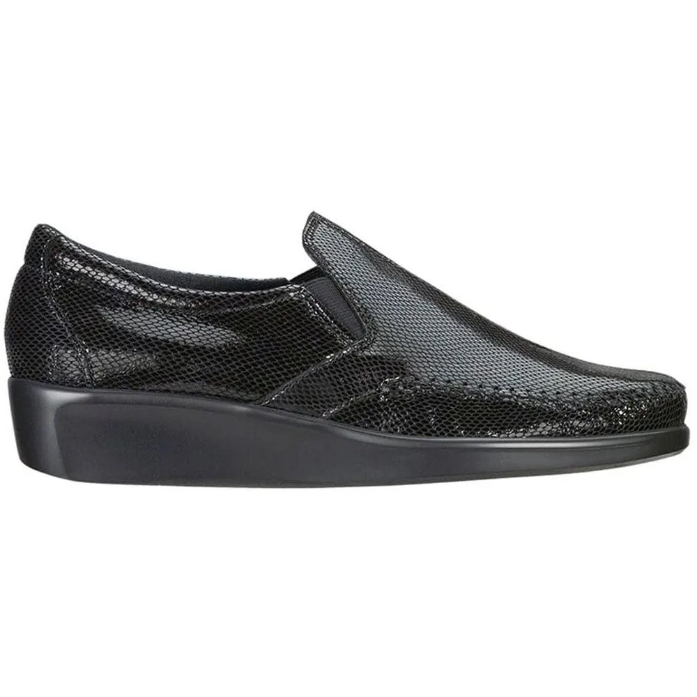 SAS Dream Loafer Black Snake (Women's)