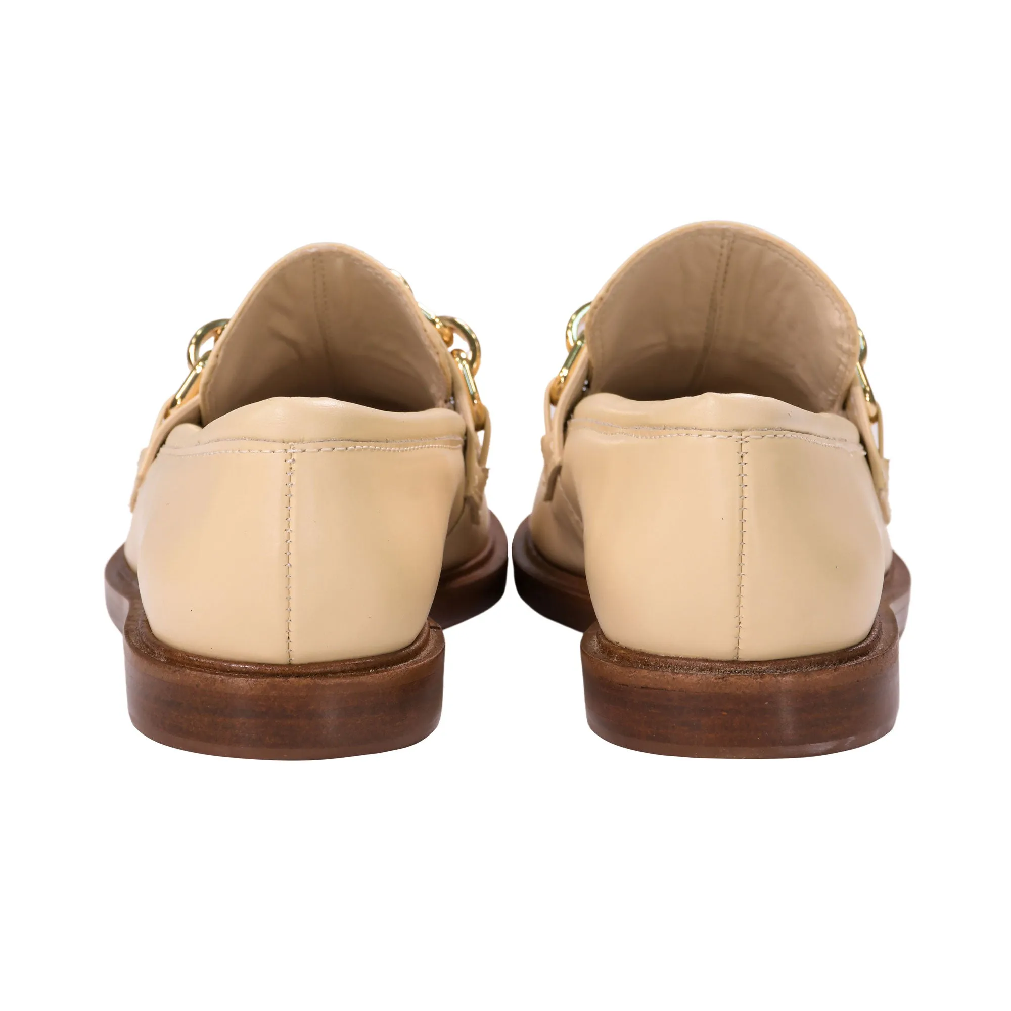 Schutz Women's Egg Shell Moccasin