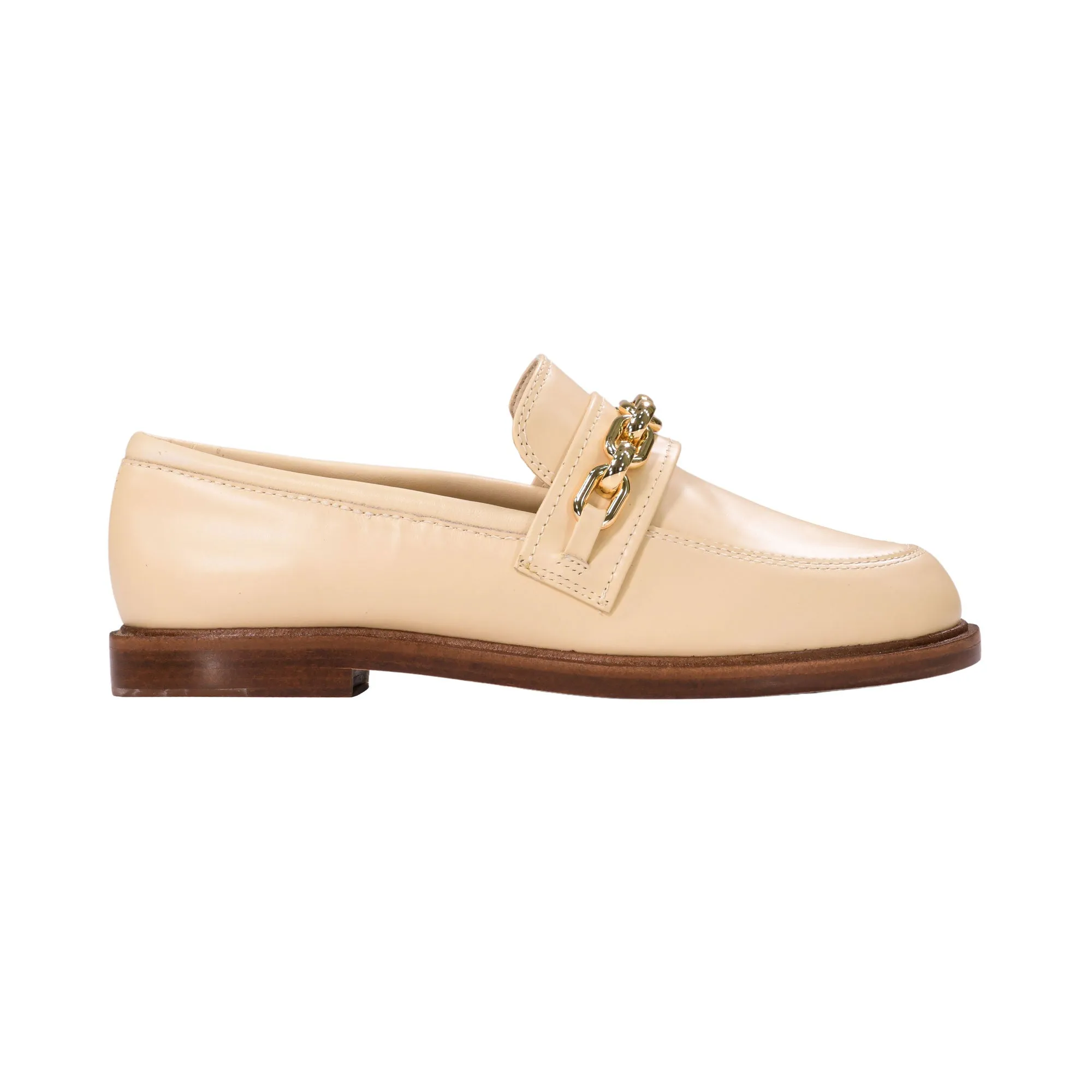 Schutz Women's Egg Shell Moccasin