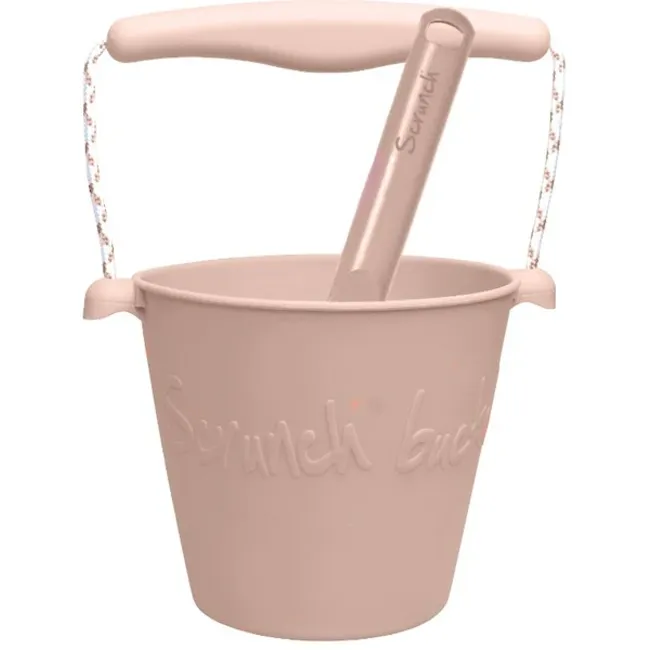 Scrunch Bucket - Seau avec Pelle en Silicone, Blush