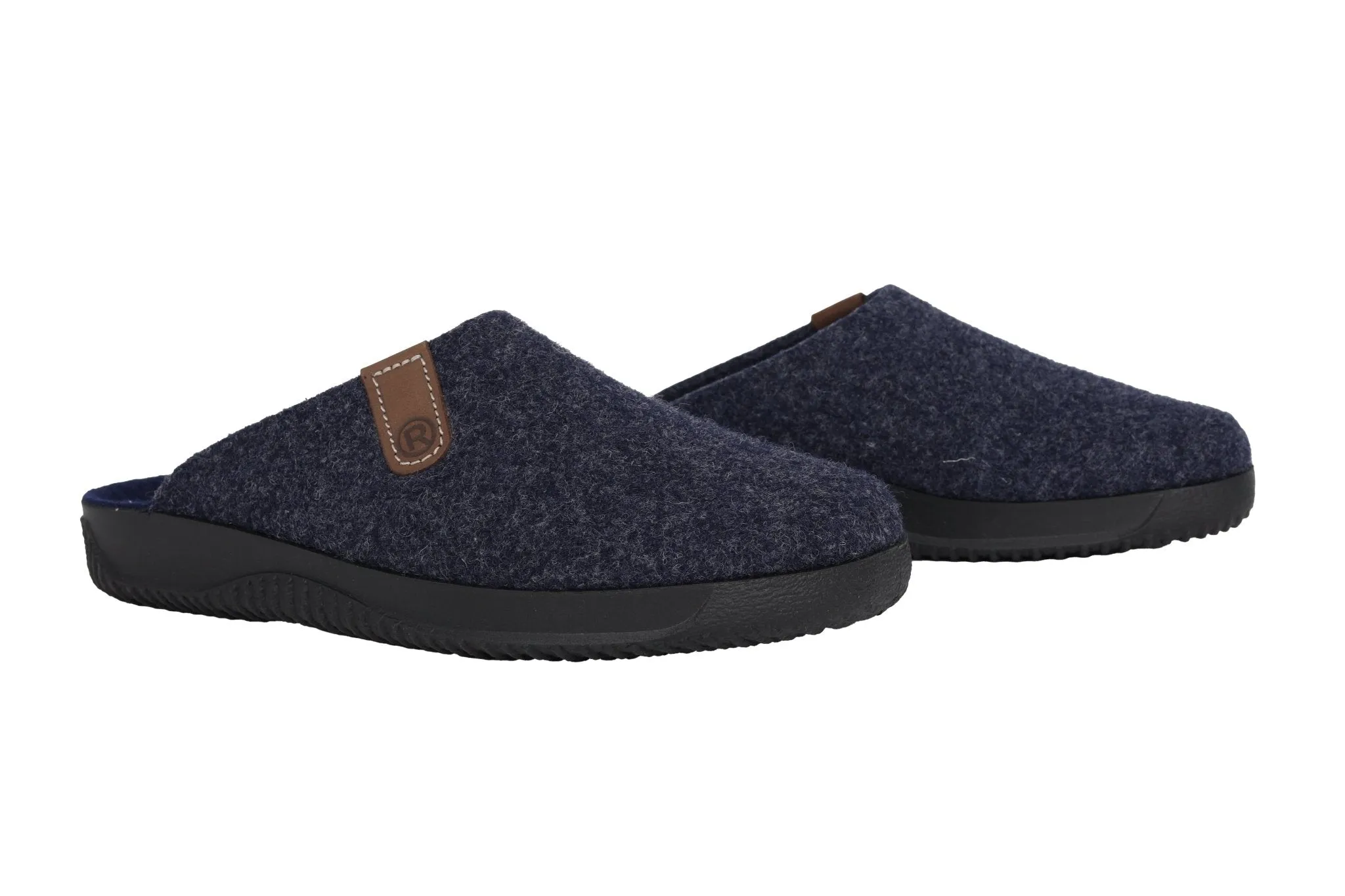 'Soltau-H' men's wide fit (H) homeslipper - Blue