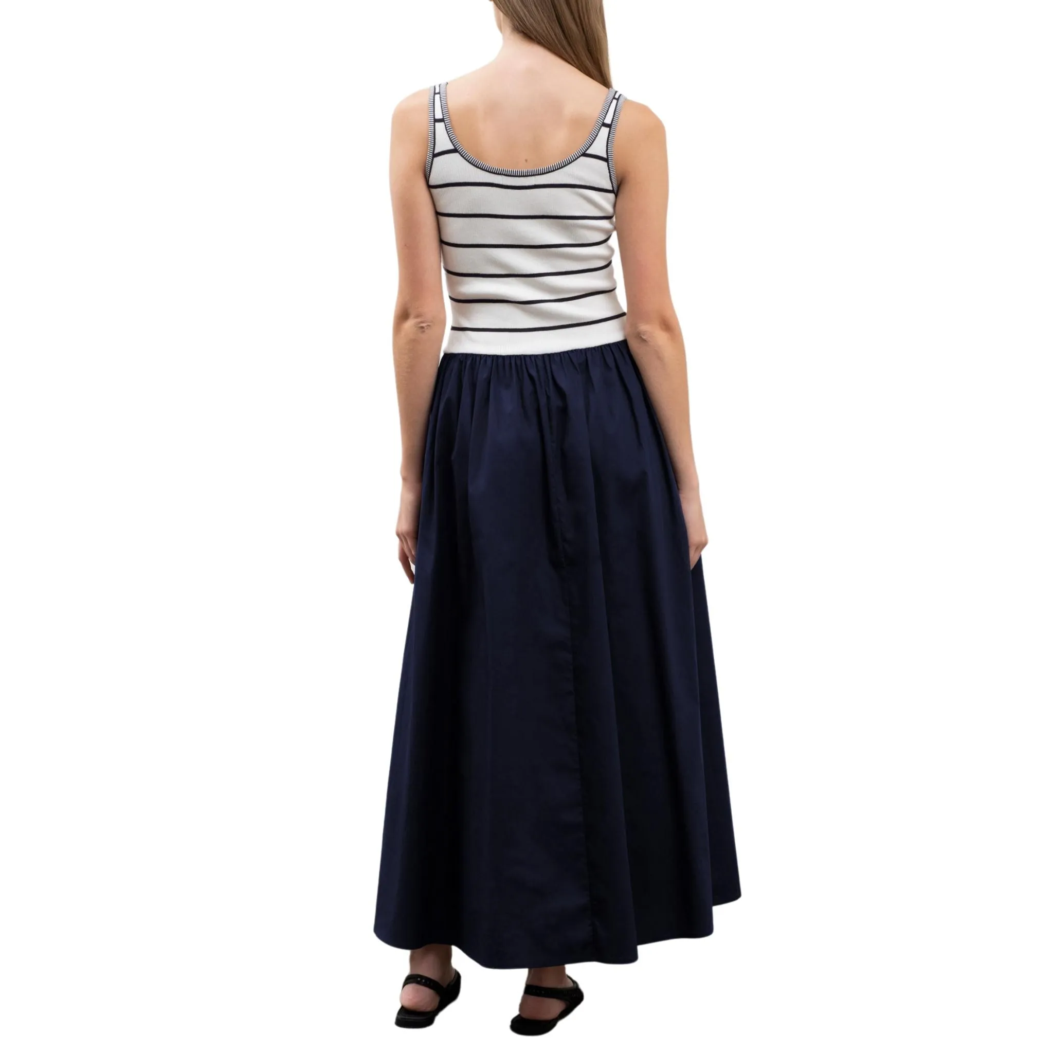 Striped Top Midi Dress