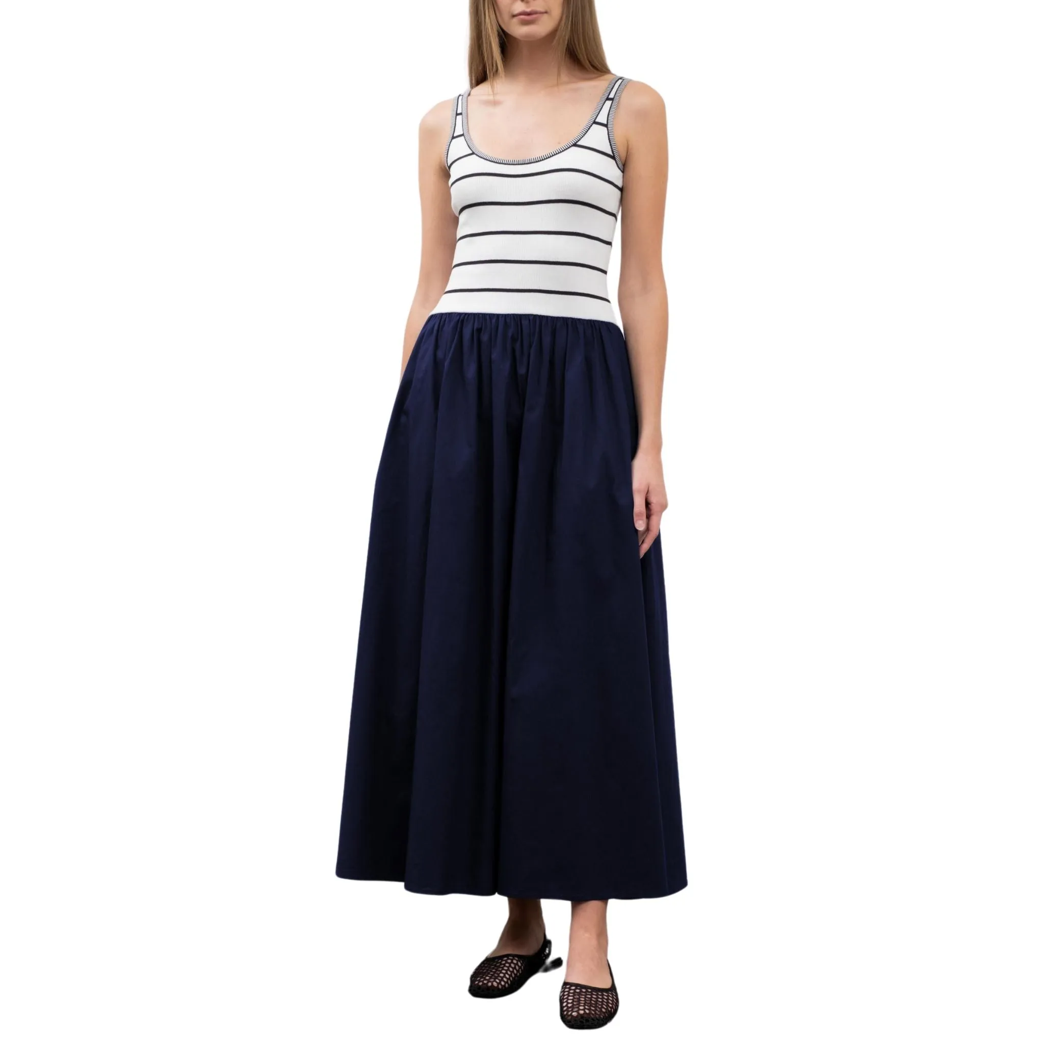 Striped Top Midi Dress