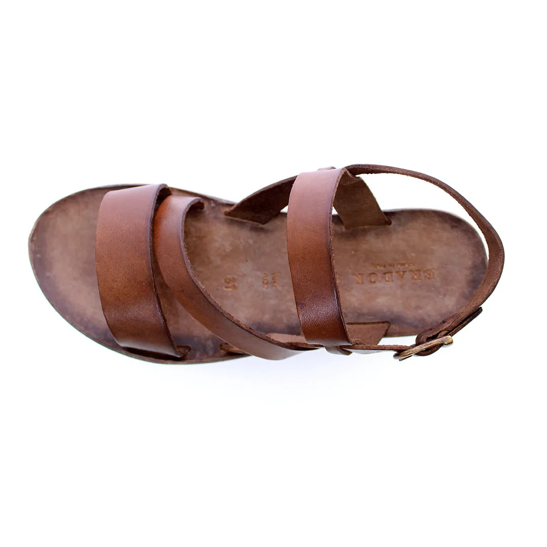STRIPS MAHOGANY SANDALS